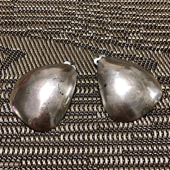 Sterling Silver Teardrop vintage earrings - Picture 1 of 8